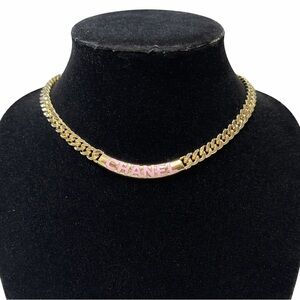 Chanel choker Barbie light and Pink Necklace